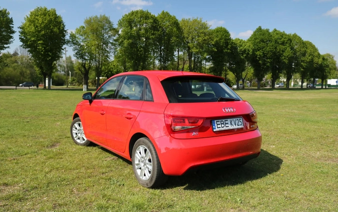 Audi A1 cena 41900 przebieg: 63677, rok produkcji 2012 z Głowno małe 667